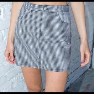 brandy melville juliette gingham skirt